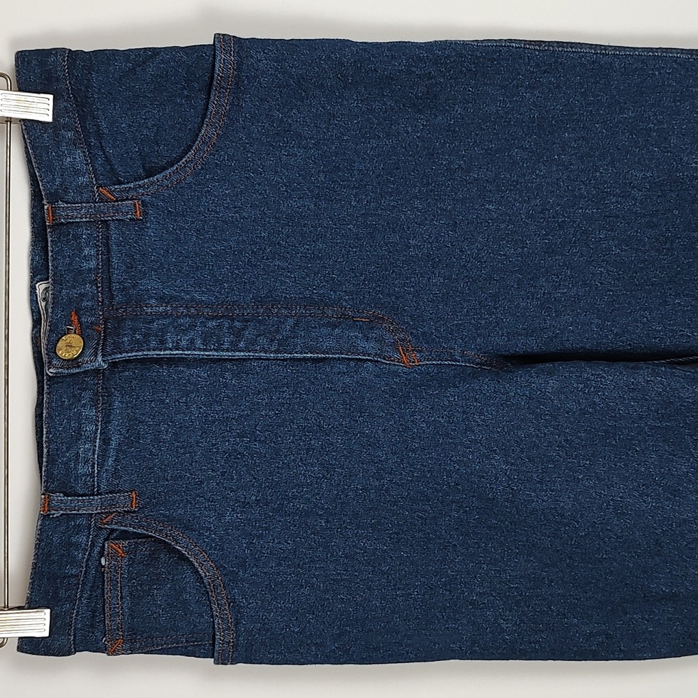 NWOT! 90s Italian Designer Krizia Jeans High Waist 28" Cotton Stretch Logo 33 EU - Picture 6 of 10
